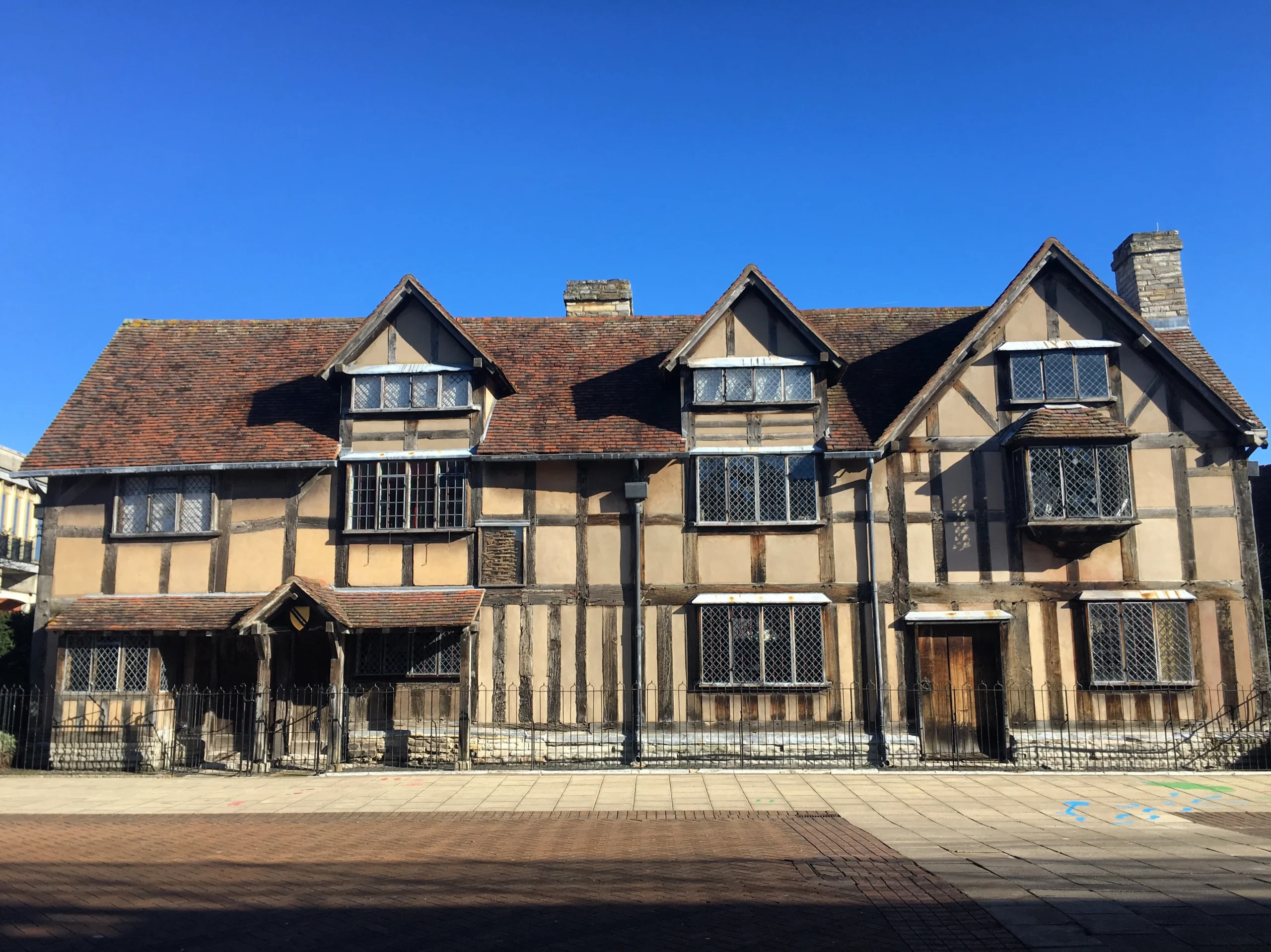 Shakespeare’s Birthplace on Henley Street, Stratford-upon-Avon, the house where John Shakespeare lived and worked as a glover.